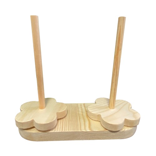 Wooden yarn holder plum - holder,