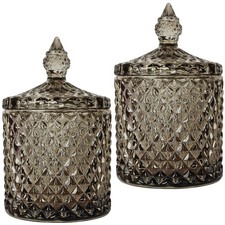 2Pc 10oz Brown Bathroom Glass