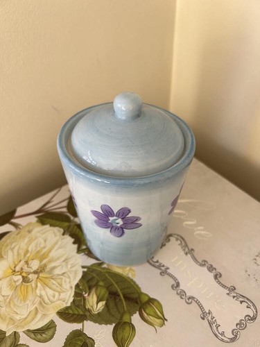 Hand painted ceramic - , tall